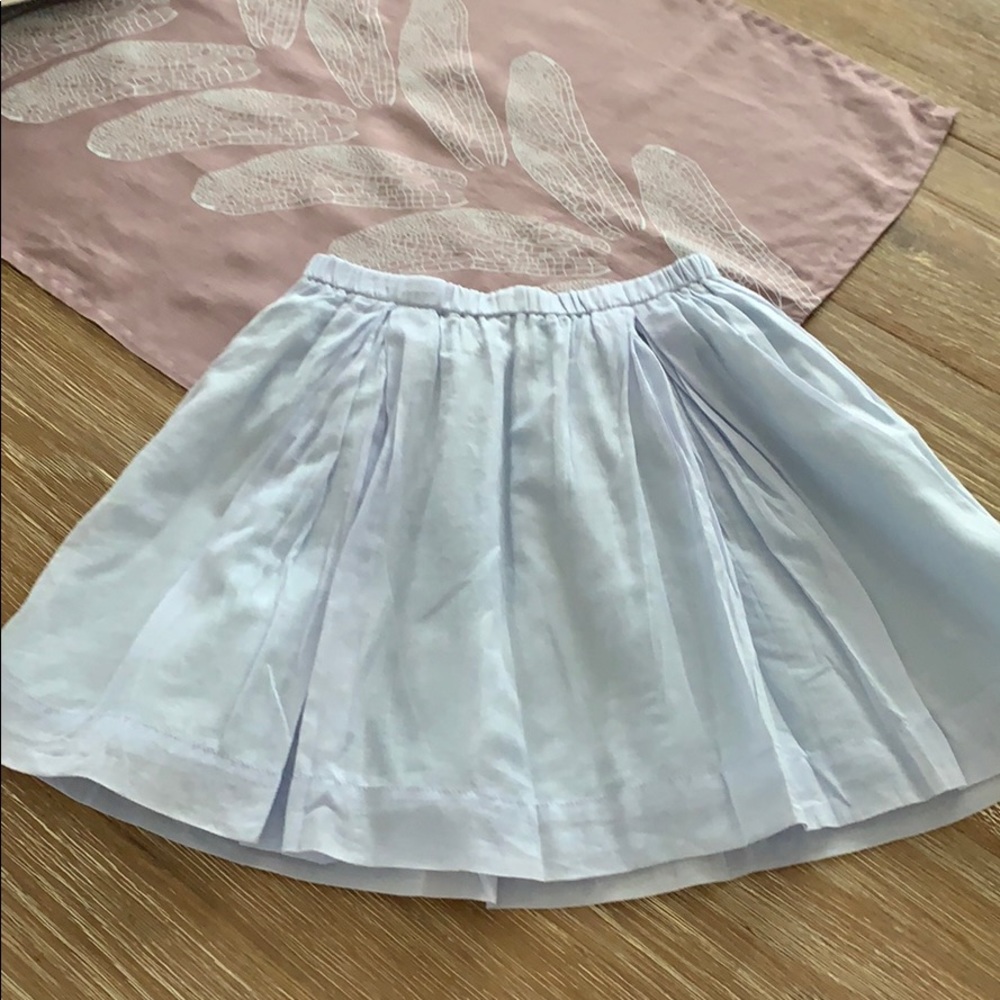 Girls baby blue skirt.